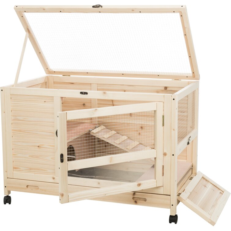 Tectake wooden shop cage